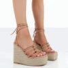 Chakkra Nude PU High Heeled Sandal Espadrilles Wedges -LoafLuxe Shop 00073 a3d058a8 a096 41f7 a79f 6a43e711ffbc
