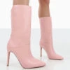 Lisel Pink PU Pointed Toe Stiletto Heeled Ankle Boots -LoafLuxe Shop 0025 e9e3f889 adc0 41d8 ba04 e5709ec09c16