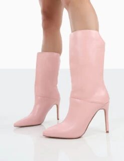 Lisel Pink PU Pointed Toe Stiletto Heeled Ankle Boots -LoafLuxe Shop 0027 8839588d 7587 407e 970b a5665141c5f9