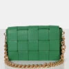 The Mayan Green Weave Gold Chain Detail Shoulder Bag -LoafLuxe Shop 0073 6586c039 c090 45bd a440 32ea16c918c8