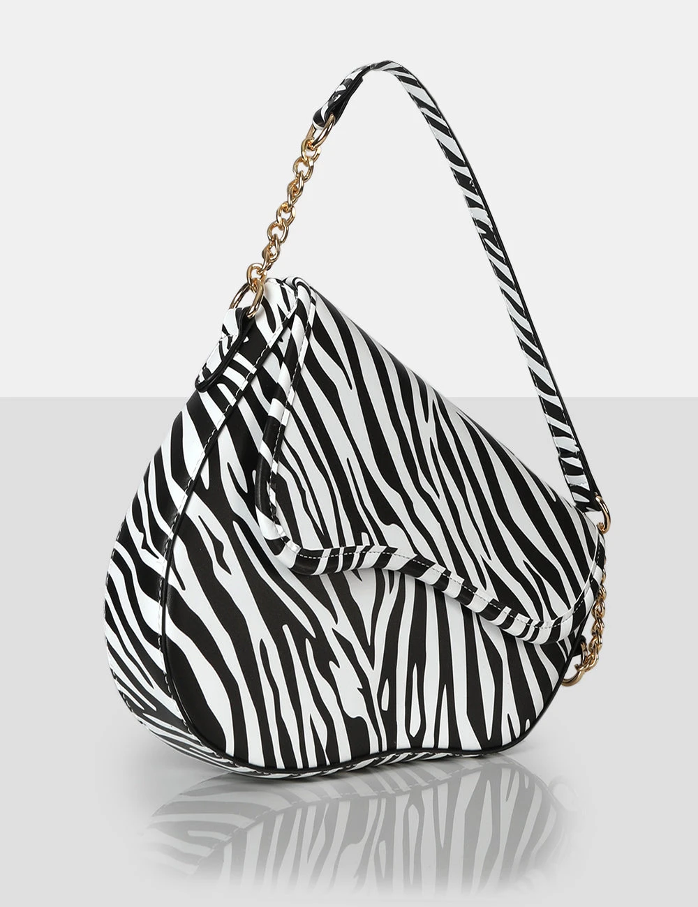 The Fox Zebra Saddle Shoulder Bag 4 The Fox Zebra Saddle Shoulder Bag - Image 2