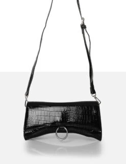 The Kemi Black Arched Crossbody Mini Handbag -LoafLuxe Shop 0077 ab6d5cd2 232e 41ec af13 a84bc47e86a4