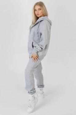 Oversized Zip Through Hoodie Grey Marl -LoafLuxe Shop 01.12.pt2 404