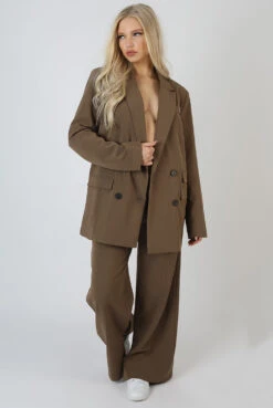 Wide Leg Split Hem Tailored Trousers Mushroom -LoafLuxe Shop 02.02 895 8a5e0cf6 e3c1 47e1 973e e423a247dd0e