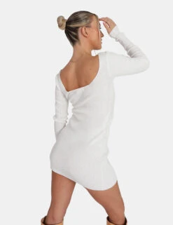 Knitted Off Shoulder Dress Ivory -LoafLuxe Shop 02.09KAIIANEW01101Jan1320171copy