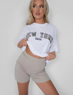 New York Oversized T-shirt White -LoafLuxe Shop 05.07rebekah1194