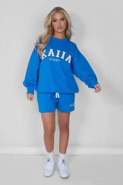Kaiia Oversized Sweatshirt Cobalt Blue -LoafLuxe Shop 05.07rebekah1272