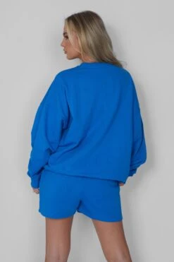 Kaiia Oversized Sweatshirt Cobalt Blue -LoafLuxe Shop 05.07rebekah1289