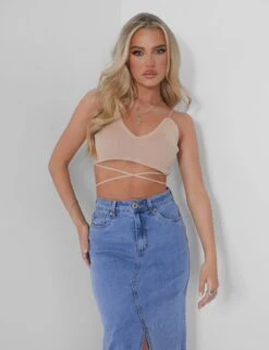 Public Desire Knitted Ribbed Bralet Nude -LoafLuxe Shop 05.07rebekah1580