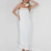 Bandeau Satin Maxi Dress Oyster -LoafLuxe Shop 05.07rebekah1639