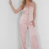 Public Desire Satin Tailored Trouser Pink -LoafLuxe Shop 05.07rebekah1678