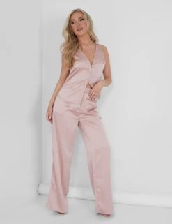 Public Desire Button Detail Satin Waistcoat Top Pink -LoafLuxe Shop 05.07rebekah1686 0ffec700 450c 4d0a ab07 47aa8886e86a