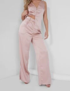 Public Desire Button Detail Satin Waistcoat Top Pink -LoafLuxe Shop 05.07rebekah1701 8a483607 a5f5 486b 84f4 9cc3b4e7210e
