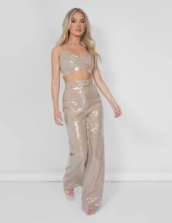 Wide Leg Sequin Trousers Nude -LoafLuxe Shop 05.07rebekah1781 7a605629 a13a 452b a06f 34e5b55bfc93
