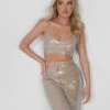 Sequin Bralet Crop Top Nude -LoafLuxe Shop 05.07rebekah1791
