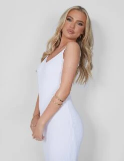 Public Desire Ribbed Maxi Dress White -LoafLuxe Shop 05.07rebekah2251