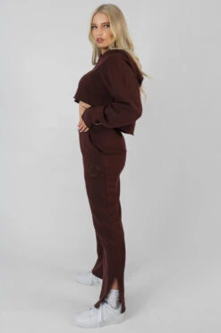 Kaiia Tonal Embroidered Joggers Dark Brown -LoafLuxe Shop 07.01 381 a724a125 e466 4afa a07b f7b906e99151