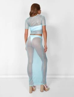 Sheer Shimmer Knitted Maxi Skirt Blue -LoafLuxe Shop 08.06annabel0444copy2
