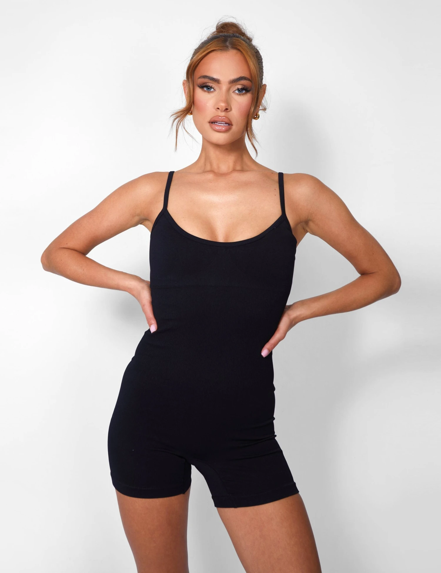 Seamless Unitard Playsuit Black 5 Seamless Unitard Playsuit Black - Image 3