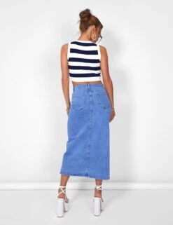 Public Desire Stripe Knitted Crop Racer Top Ecru -LoafLuxe Shop 08.06annabel0846