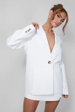 Tailored Oversized Blazer Cream -LoafLuxe Shop 08.06annabel0962