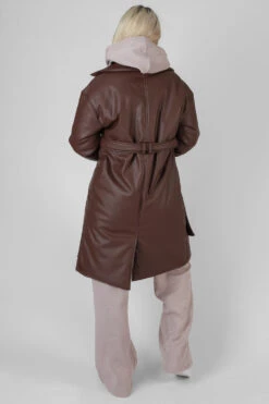 Padded Pu Trench Chocolate -LoafLuxe Shop 08.11 774