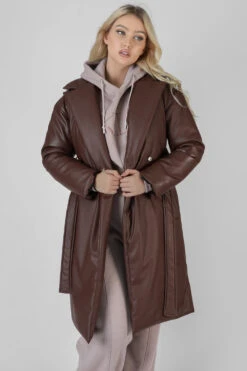 Padded Pu Trench Chocolate -LoafLuxe Shop 08.11 780 79883ec1 71c9 485b a1d2 7c250a8f7316