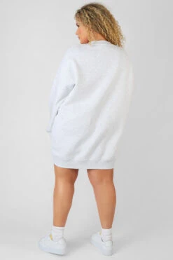 Curve Arizona Graphic Sweat Dress Oatmeal Marl -LoafLuxe Shop 08.12.21 329