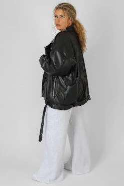 Curve Pu Oversized Biker Jacket -LoafLuxe Shop 08.12.21 620