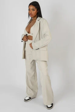 Relaxed Blazer Stone -LoafLuxe Shop 09.02 1015