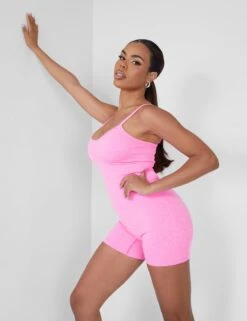 Seamless Unitard Playsuit Pink -LoafLuxe Shop 09.06carmen2083copy