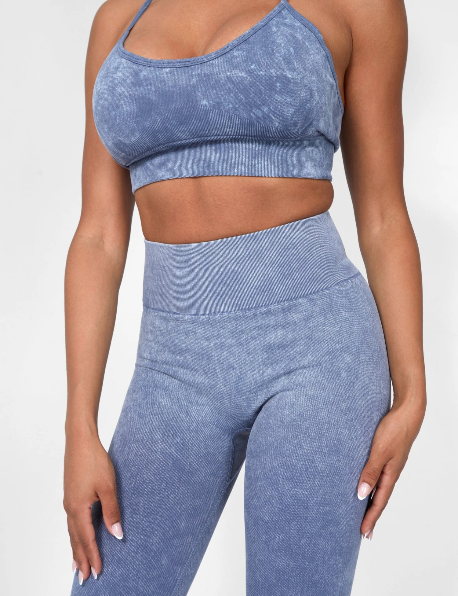 Seamless Acid Wash Legging Grey Wash 6 Seamless Acid Wash Legging Grey Wash - Image 4