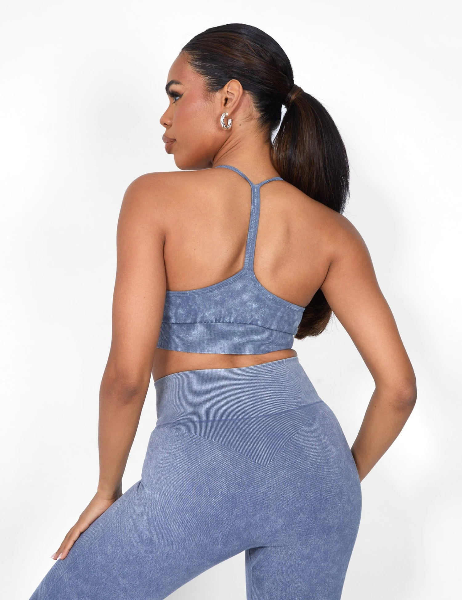 Seamless Acid Wash Legging Grey Wash 9 Seamless Acid Wash Legging Grey Wash - Image 7