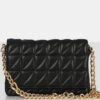 The Kahlo Black Gold Chain Shoulder Mini Bag -LoafLuxe Shop 10.03bags0017front