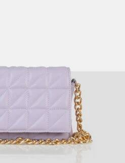 The Kahlo Lilac Gold Chain Shoulder Mini Bag -LoafLuxe Shop 10.03bags0021