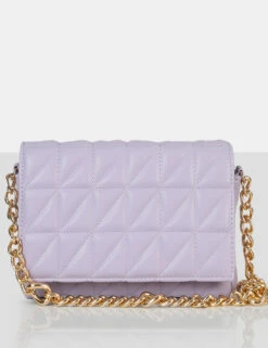 The Kahlo Lilac Gold Chain Shoulder Mini Bag