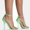 Golda Pastel Green Diamante Strappy Barely There Square Toe Stiletto Heels -LoafLuxe Shop 11IMG 1146copy