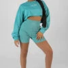 Oversized Super Cropped Kaiia Sport Sweatshirt Blue -LoafLuxe Shop 12.01 589