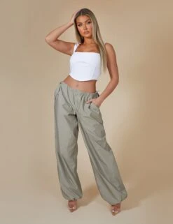 Public Desire Kaiia Ribbed Seam Detail Corset Top In White -LoafLuxe Shop 12.040405