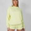 Amalfi Coast Embroidered Oversized Sweatshirt Lemon -LoafLuxe Shop 12.041157