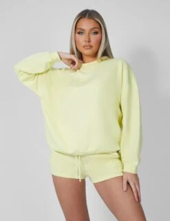 Amalfi Coast Embroidered Oversized Sweatshirt Lemon -LoafLuxe Shop 12.041161copy
