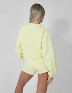Amalfi Coast Embroidered Oversized Sweatshirt Lemon -LoafLuxe Shop 12.041170