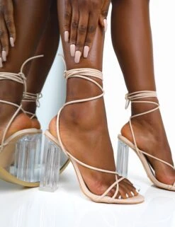 Clara Nude Pu Strappy Lace Up Round Toe Clear Perspex Heels 9 Clara Nude Pu Strappy Lace Up Round Toe Clear Perspex Heels -LoafLuxe Shop 15 fbed02f7 9fd7 4174 b9f4 5a10ee15ce22