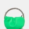 The Aurora Lime Pu Diamante Handle Mini Bag -LoafLuxe Shop 1771A2141copy