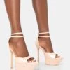 Vortex Nude Patent Platform Barely There Pointed Toe Stiletto Heels -LoafLuxe Shop 1771A3528copy