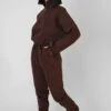 Oversized Fit Seam Front 90S Joggers Chocolate -LoafLuxe Shop 18.02 1146
