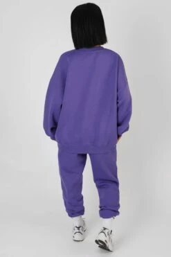 Embroidered Slogan 90'S Jogger Purple -LoafLuxe Shop 18.02 374 6dc705b8 fe31 40c5 84d9 daecf225acdd