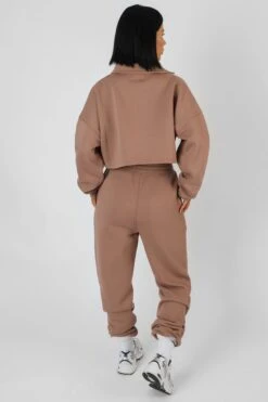 Embroidered 90'S Joggers Frappe -LoafLuxe Shop 18.02 647