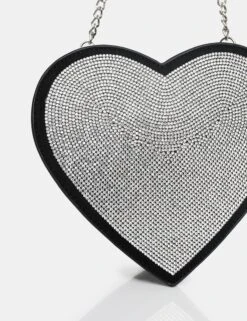 The Phillippa Black PU Diamante Bag -LoafLuxe Shop 1 0ffffaf5 bc6f 4a6a b618 35f68fe17471