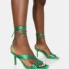 Scout Lime Grain PU Clear Perspex Pointed Toe Diamante Strappy Heels -LoafLuxe Shop 1 7647dd4b 566f 49ac 8a05 05d690038bf8